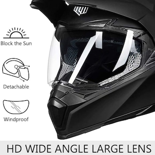 Foto 4 | Foto 4 | Casco De Moto Ilm Off Road Dual Sport Full Face 606v - Venta Internacional.