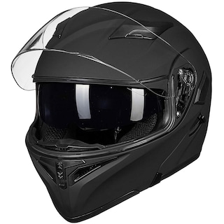Foto 3 | Foto 3 | Casco De Moto Ilm 902ls Con Doble Visera Led, Abatible, Negro Mate - Venta Internacional.