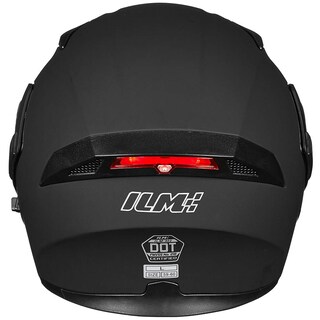 Foto 5 | Foto 5 | Casco De Moto Ilm 902ls Con Doble Visera Led, Abatible, Negro Mate - Venta Internacional.