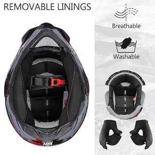 Foto 3 | Foto 3 | Casco Ilm Para Moto Todoterreno, Dual Sport, Integral, 606v - Venta Internacional.