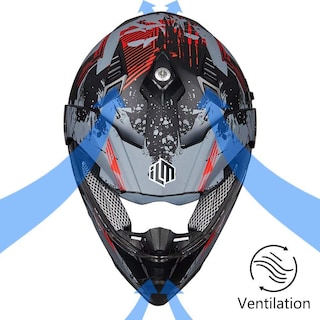 Foto 7 | Foto 7 | Casco Ilm Para Moto Todoterreno, Dual Sport, Integral, 606v - Venta Internacional.