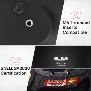 Foto 2 | Foto 2 | Casco Integral Para Carreras De Coches Ilm Snell Sa2020, Modelo 760 - Venta Internacional.