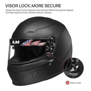 Foto 4 | Foto 4 | Casco Integral Para Carreras De Coches Ilm Snell Sa2020, Modelo 760 - Venta Internacional.