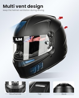 Foto 3 | Foto 3 | Casco De Carreras De Autos Ilm Snell Sa2020 Aprobado, Ligero 890 - Venta Internacional.