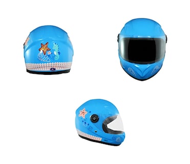 Foto 4 | Foto 4 | Casco Infantil Para Moto Bici Scooter Ajustable Color Azul Estrella