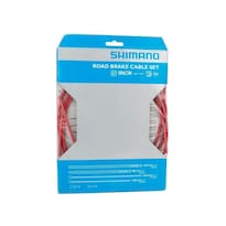 Cable Freno Y Forro Para Bicicleta Shimano Teflon Color Rojo