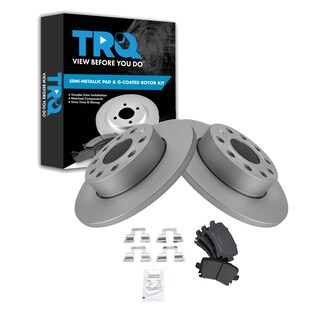 Foto 1 | Foto 1 | Kit De Pastillas De Freno Y Rotor Trq Trasero Semimetálico Para Audi A3 - Venta Internacional.