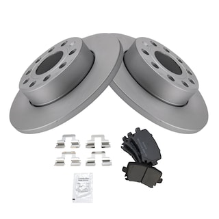 Foto 2 | Foto 2 | Kit De Pastillas De Freno Y Rotor Trq Trasero Semimetálico Para Audi A3 - Venta Internacional.