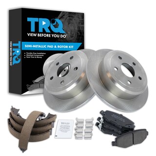 Foto 1 | Foto 1 | Kit De Pastillas De Freno Y Rotor Trq Trasero Semimetálico Para Jeep 2007 - Venta Internacional.