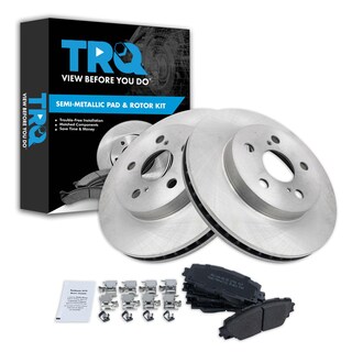 Foto 1 | Foto 1 | Kit De Pastillas De Freno Y Rotor Trq Delantero Semimetálico Para Toyota - Venta Internacional.