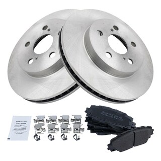 Foto 2 | Foto 2 | Kit De Pastillas De Freno Y Rotor Trq Delantero Semimetálico Para Toyota - Venta Internacional.