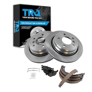 Foto 1 | Foto 1 | Kit De Pastillas De Freno Y Rotor Trq Trasero Semimetálico Para Bmw 525i 528i - Venta Internacional.