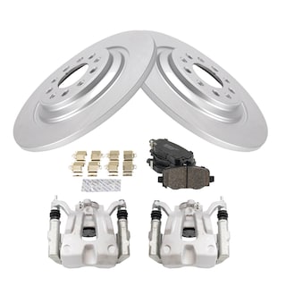 Foto 2 | Foto 2 | Kit De Pastillas De Freno Y Rotor Trq Para Jeep Cherokee Trasero De Cerámica Con Revestimiento En G - Venta Internacional.