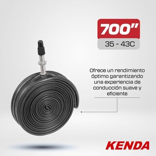 Foto 2 | Foto 2 | Cámara de Bicicleta Kenda 700 X 35/43c Francesa 33 mm color Negro