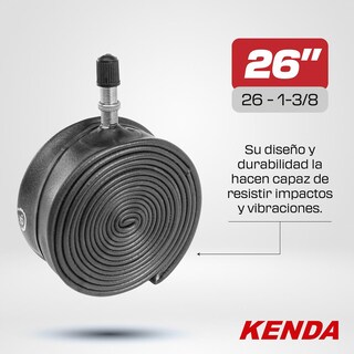Foto 2 | Foto 2 | Cámara de Bicicleta Kenda 26 X 1-3/8 color Negro Americana 33 mm