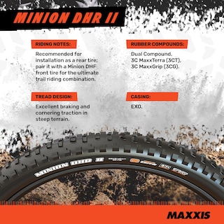 Foto 3 | Foto 3 | Neumático Maxxis Minion Dhr Ii E25 24x2.30 Tubeless Para Bicicleta Eléctrica - Venta Internacional.