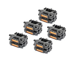 Paquete 5 Pares Pedales Para Bicicleta Mtb De Plástico 1/2 Con Reflejante