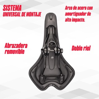 Foto 5 | Foto 5 | Asiento Para Bicicleta Mtb Negro Wl-2035gel Mariluz