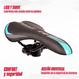 Foto 3 | Foto 3 | Asiento Para Bicicleta Mtb Negro Verde Wl-3129 Mariluz