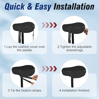 Foto 7 | Foto 7 | Cojín De Asiento De Bicicleta Zacro Acolchado En Gel Para Hombre Y Mujer, Color Negro - Venta Internacional.