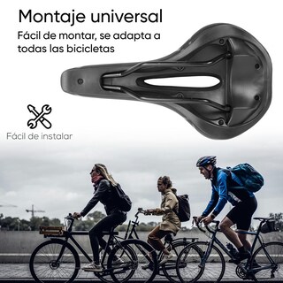 Foto 6 | Foto 6 | Asiento Para Bicicleta 270 X 150mm Antiprostatico Negro Tl-2006 Teide