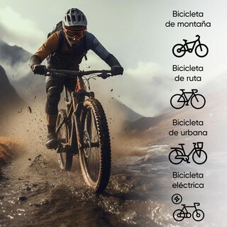 Foto 7 | Foto 7 | Asiento Para Bicicleta 270 X 150mm Antiprostatico Negro Tl-2006 Teide