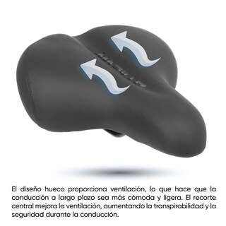 Foto 3 | Foto 3 | Asiento para Bicicleta Mariluz Antiprostático Base de Gel y Lámpara Portátil
