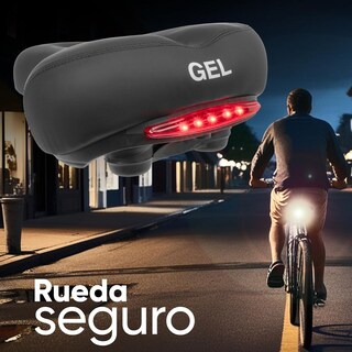Foto 4 | Foto 4 | Asiento para Bicicleta Mariluz Antiprostático Base de Gel y Lámpara Portátil