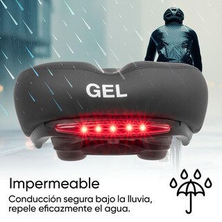 Foto 7 | Foto 7 | Asiento para Bicicleta Mariluz Antiprostático Base de Gel y Lámpara Portátil