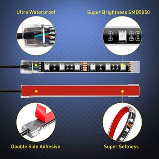 Foto 4 | Foto 4 | Kit De Luces Led Para Motocicleta Nilight Tl-35 Rgb, Impermeable, 12 Unidades - Venta Internacional.