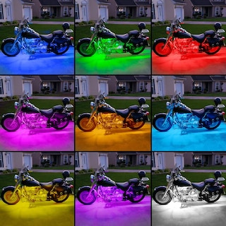 Foto 6 | Foto 6 | Kit De Luces Led Nilight Rgb Para Motocicleta, Resistente Al Agua, 8 Piezas - Venta Internacional.