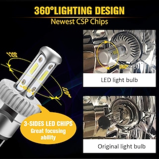 Foto 2 | Foto 2 | Bombilla Led Para Moto Daywalker H4 Hi/lo Beam 9003 - Venta Internacional.