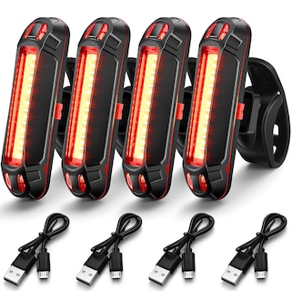 Foto 1 | Foto 1 | Juego De Luces Traseras Para Bicicleta Mudder, Recargable Por Usb, 4 Unidades - Venta Internacional.