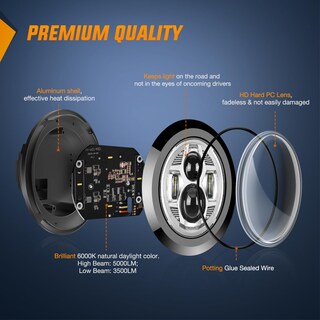 Foto 5 | Foto 5 | Kit De Faros Led Y Faros Antiniebla Para Motocicleta Nilight De 7 Pulgadas+4,5 Pulgadas - Venta Internacional.
