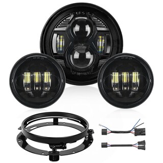 Foto 1 | Foto 1 | Kit De Faros Led Y Faros Antiniebla Para Motocicleta Nilight De 7 Pulgadas+4,5 Pulgadas - Venta Internacional.