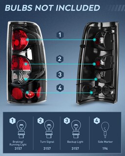 Foto 3 | Foto 3 | Conjunto De Luces Traseras Compatible Con Nilight Para Chevy Silverado 99-07 - Venta Internacional.