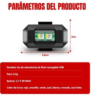 Foto 4 | Foto 4 | Luz Estroboscópica Xtellar 10 Piezas Led para Bicicleta y Moto