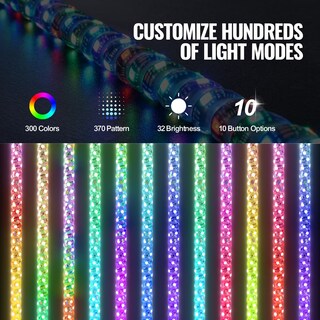 Foto 4 | Foto 4 | Whip Light Vevor De 3 Pies Con Base De Resorte, Rgb Chasing Para Utv - Venta Internacional.