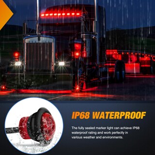 Foto 7 | Foto 7 | Rotulador Redondo Nilight De 3/4 Pulgadas, 10 Unidades, Led Rojo, Resistente Al Agua - Venta Internacional.