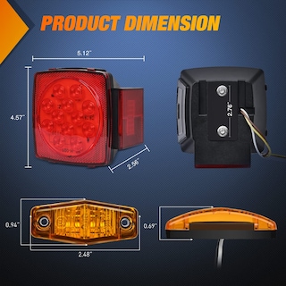 Foto 3 | Foto 3 | Kit De Luces Led Nilight, Cuadradas, Con Tope Giratorio, 12 V - Venta Internacional.