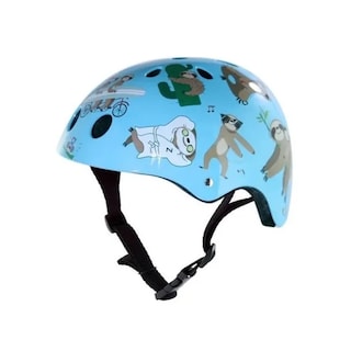 Foto 1 | Foto 1 | Casco Infantil Ciclismo Azul Perezosos Luz Led Niños Hornit