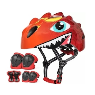 Foto 1 | Foto 1 | Kit De Protección Rodilla Codo Bicicleta Patinaje Niño, 7pcs Eo Safe Imports Esi-19249 Rojo