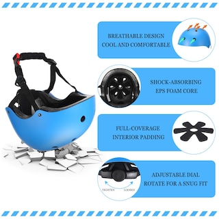 Foto 4 | Foto 4 | Casco De Bicicleta Para Niños Kingdder Certificado Por La Cpsc De 5 A 8 Años, 8 Unidades - Venta Internacional.