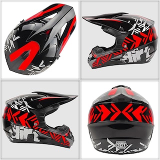 Foto 3 | Foto 3 | Casco De Motocross Spark Dot Integral Para Adulto, Rojo (grande) - Venta Internacional.
