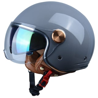 Foto 1 | Foto 1 | Casco De Moto Beon Half 3/4 Face, Estilo Retro Vintage - Venta Internacional.