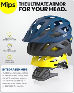 Foto 2 | Foto 2 | Casco De Ciclismo Outdoormaster Mips Ocean Blue Talla L - Venta Internacional.