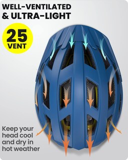 Foto 4 | Foto 4 | Casco De Ciclismo Outdoormaster Mips Ocean Blue Talla L - Venta Internacional.