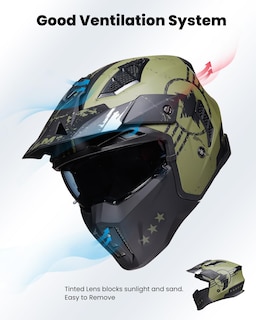 Foto 5 | Foto 5 | Casco De Moto Ilm Open Face 3/4 Half Vintage Retro Dot - Venta Internacional.