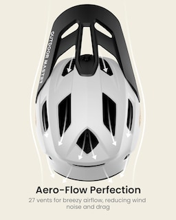 Foto 3 | Foto 3 | Casco De Bicicleta De Montaña Outdoormaster Grizzly Pearl White - Venta Internacional.