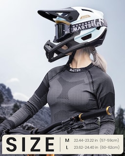 Foto 6 | Foto 6 | Casco De Bicicleta De Montaña Outdoormaster Grizzly Pearl White - Venta Internacional.